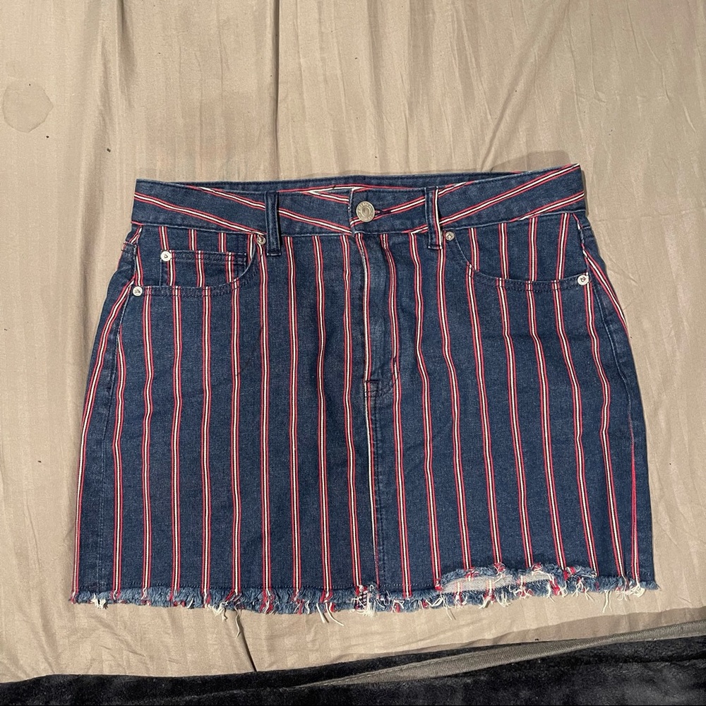 American Eagle Plus Mini Denim Skirt (size 12)